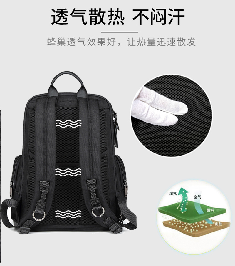 高端潮流質感大容量商務背包定制